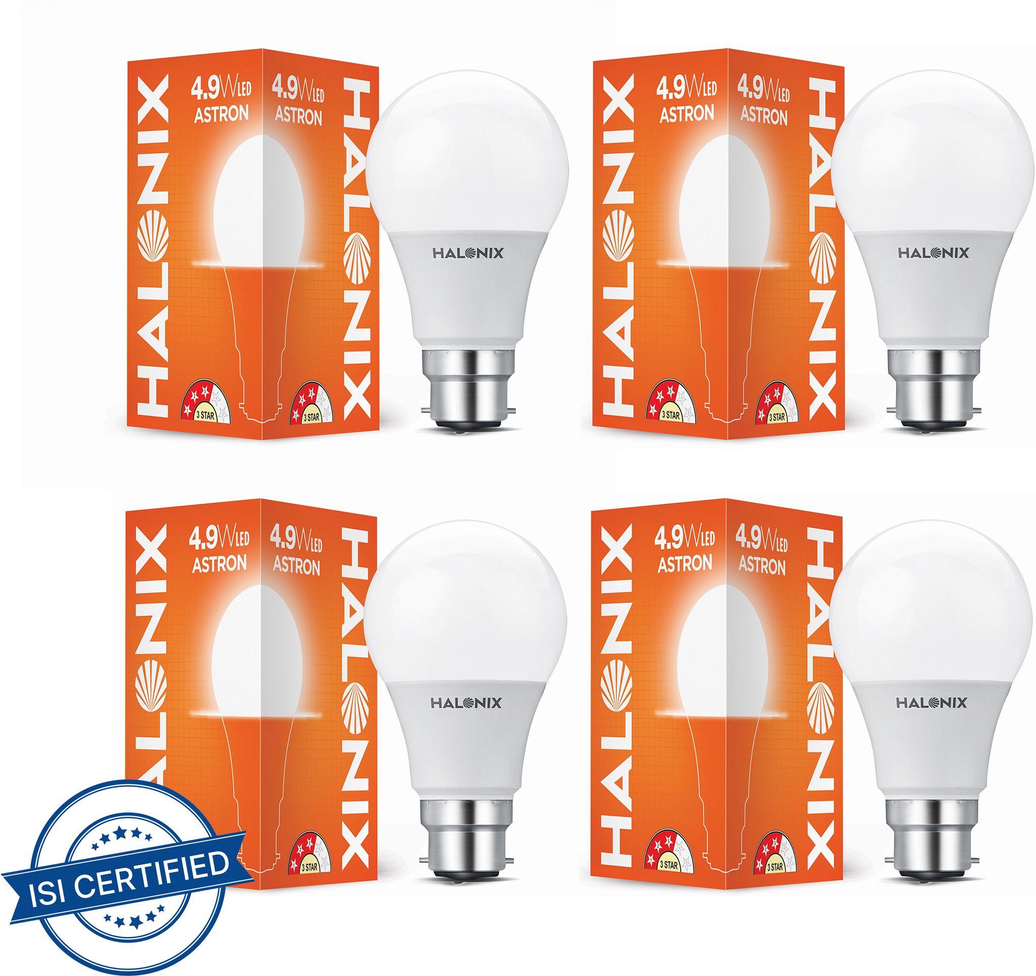 halonix 4.9 W Basic Round B22 LED Bulb-picture-20
