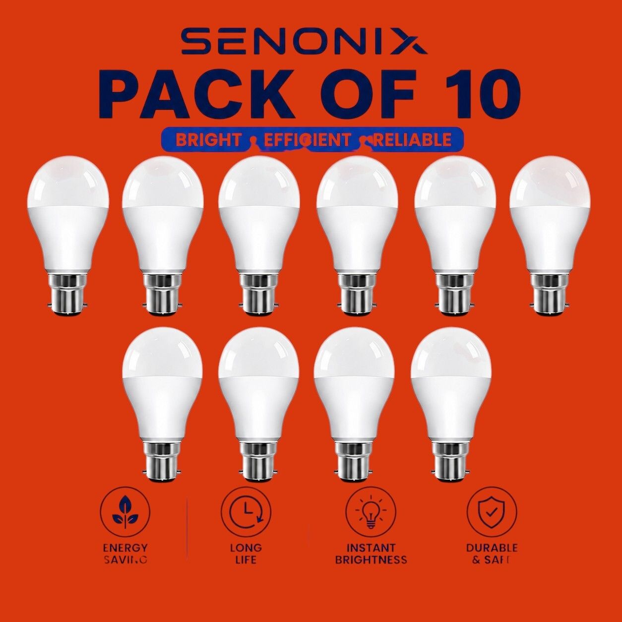 senonix 10 W Basic Round 2 Pin LED Bulb-picture-36