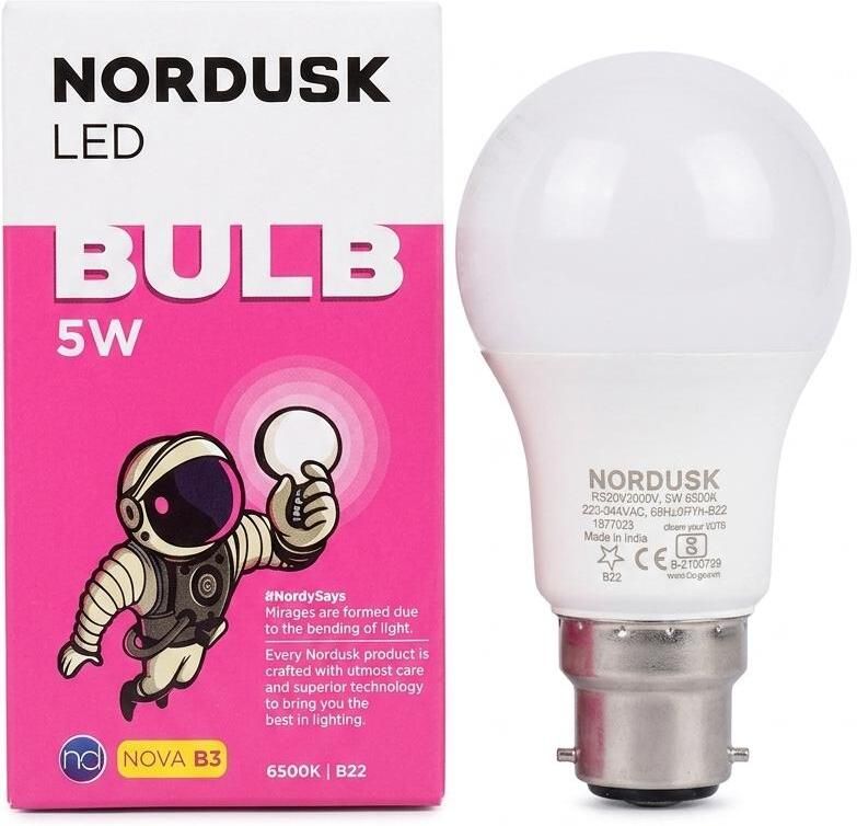 nordusk 5 W Basic Round B22 LED Bulb-picture-25