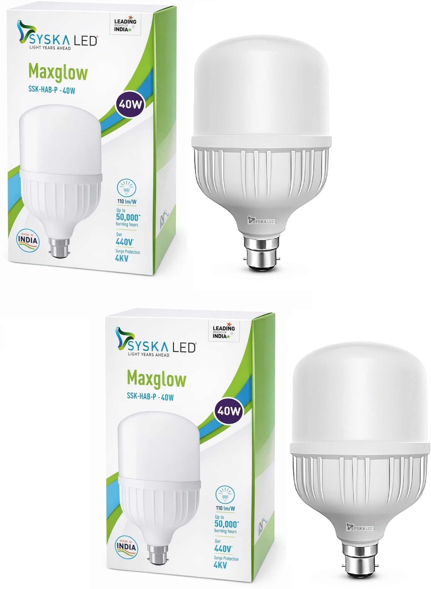 syska 40 W Basic Standard B22 LED Bulb-picture-22