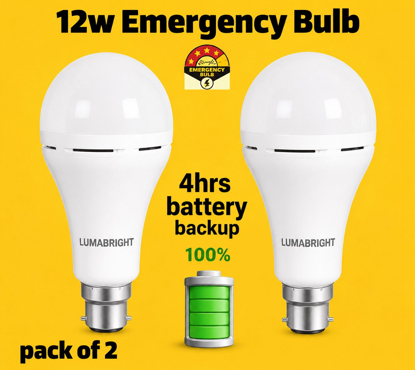 lumbright 12 W Inverter Standard B22 Inverter Bulb-picture-40
