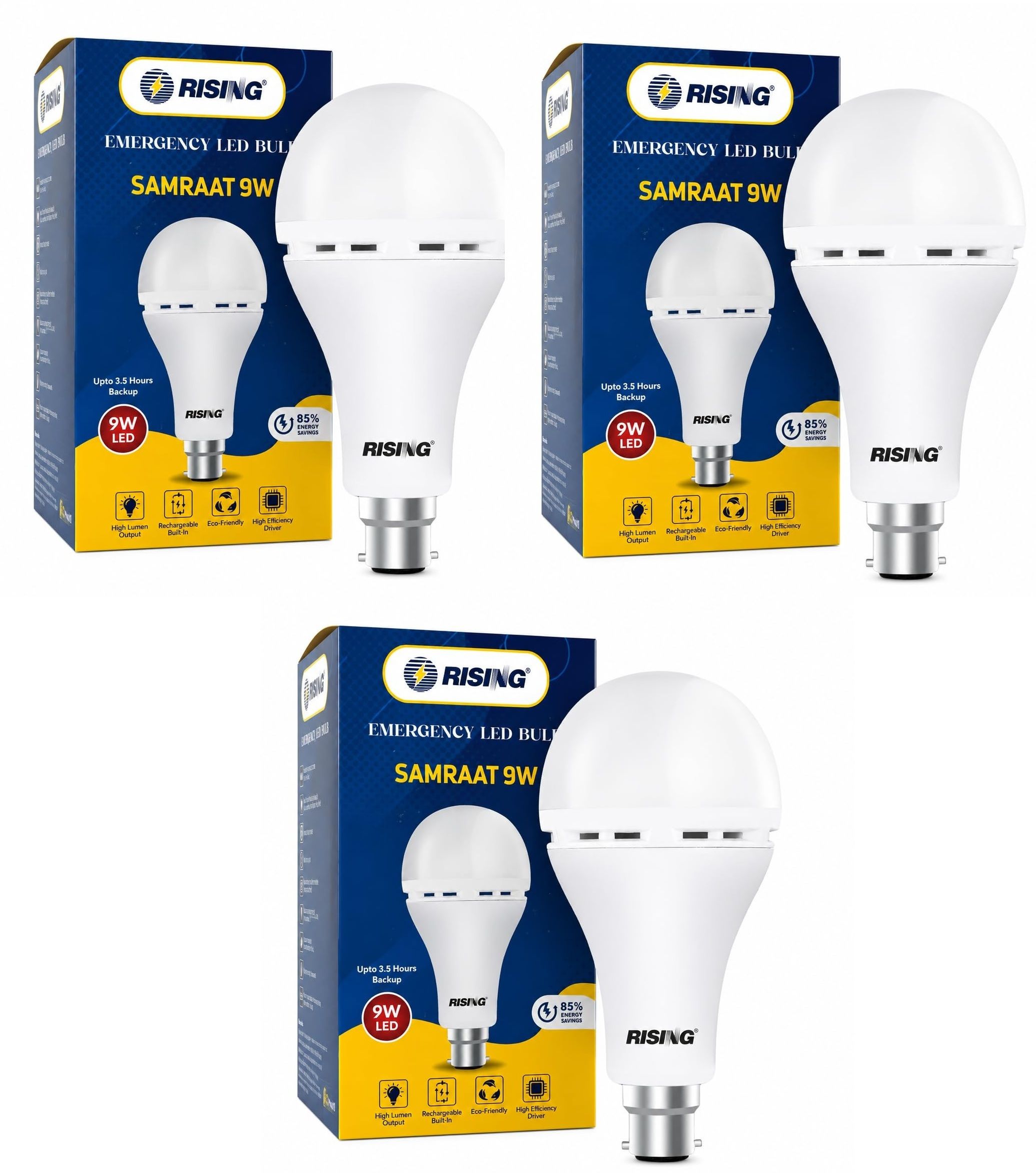 9 W Inverter Round B22 LED Bulb-image-44