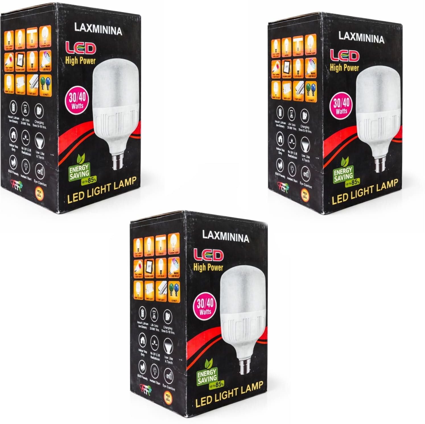 laxminina 30 W Basic, Eye Safety Compliance Standard B22 LED Bulb-picture-24