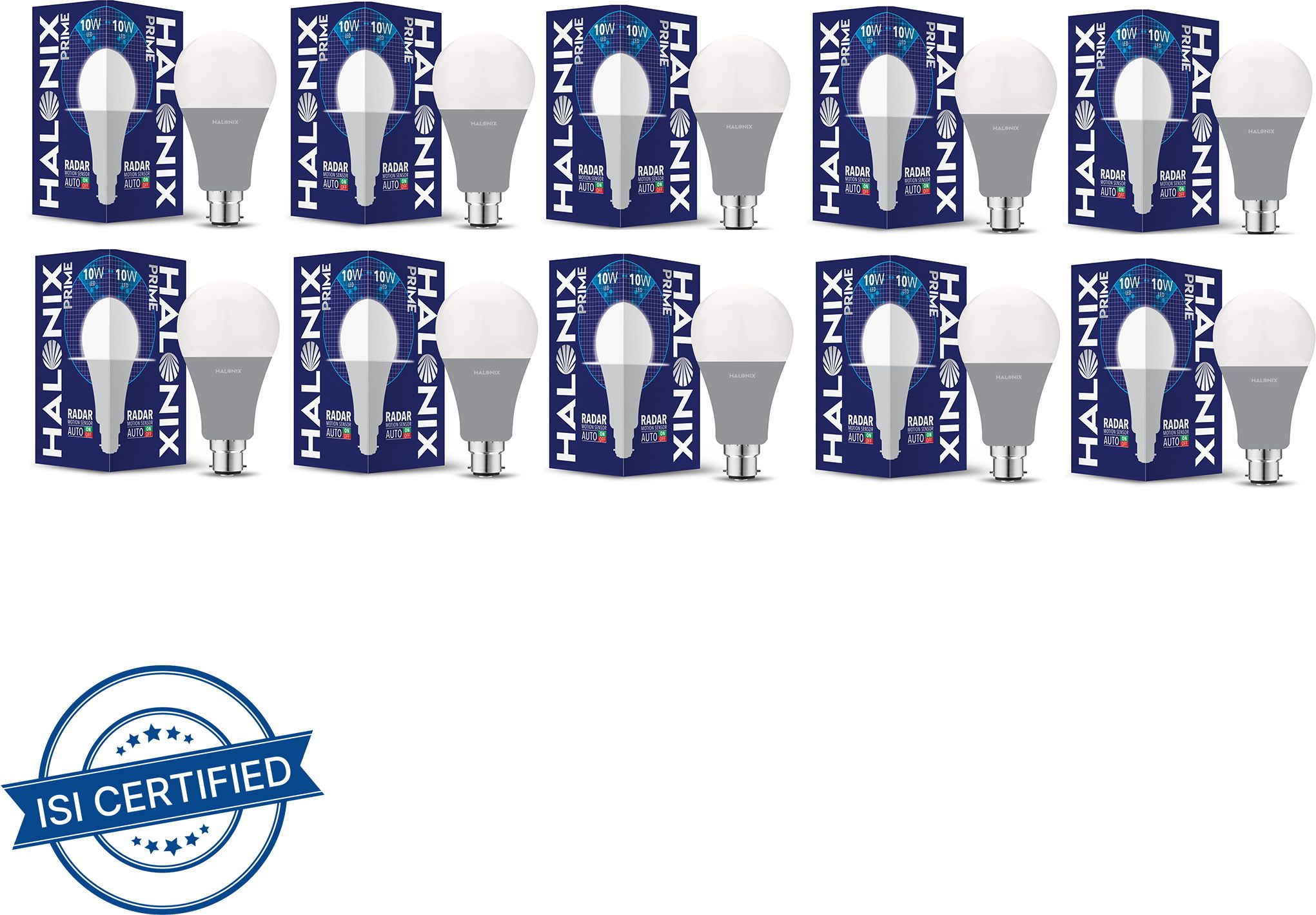 halonix 10 W Motion Sensor Round B22 LED Bulb-picture-16