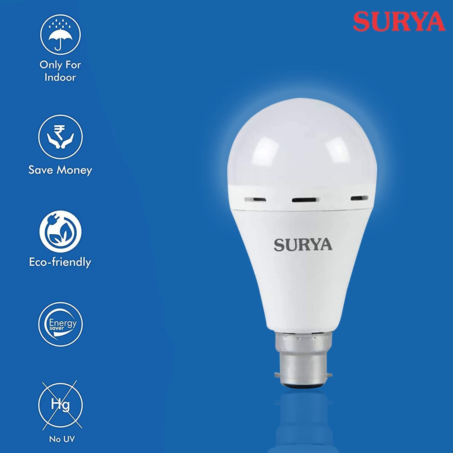 surya 10 W Inverter Standard B22 Inverter Bulb-picture-22