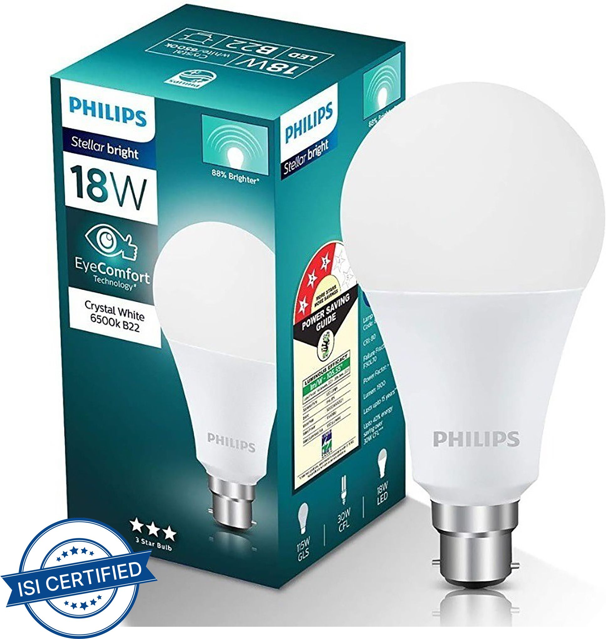 philips 18 W Basic Round B22 LED Bulb-picture-23