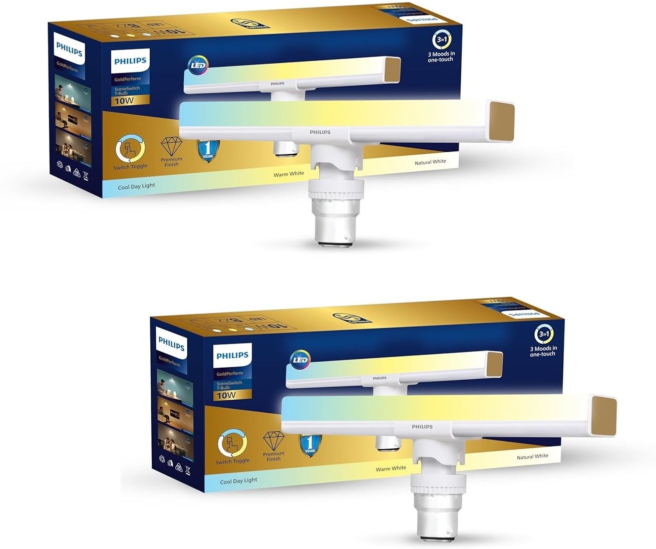 philips 10 W Multi Watt T-Bulb B22 LED Bulb-picture-23