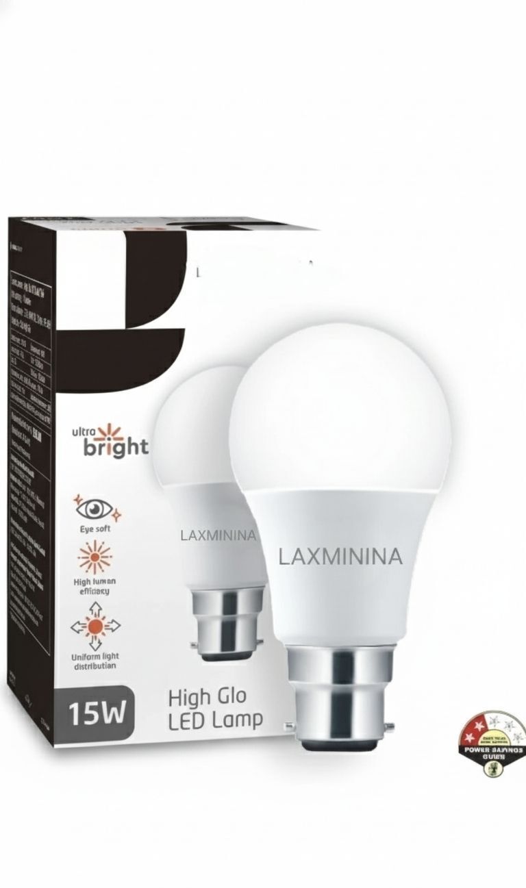 laxminina 15 W Eye Safety Compliance Round B22 LED Bulb-picture-15