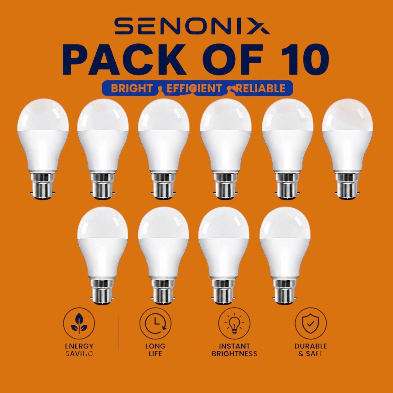 senonix 10 W Basic Round 2 Pin LED Bulb-picture-35