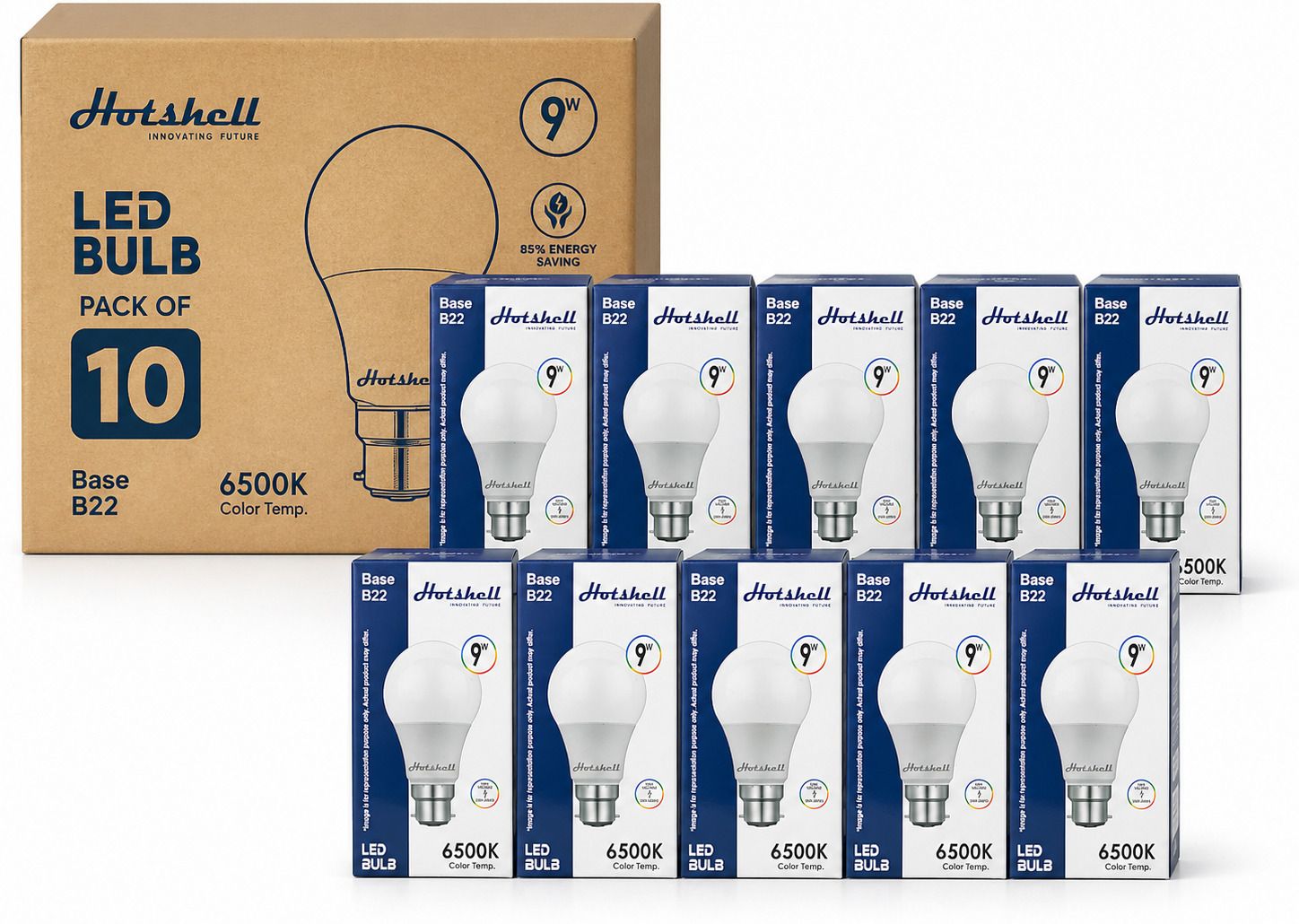 hotshell 9 W Basic Standard B22 LED Bulb-picture-12