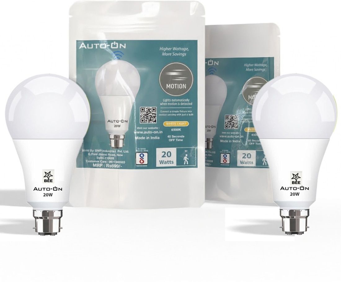 auto-on 20 W Motion Sensor Round B22 LED Bulb-picture-28