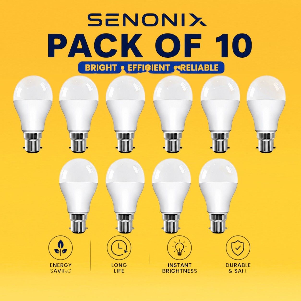 senonix 10 W Basic Round 2 Pin LED Bulb-picture-31