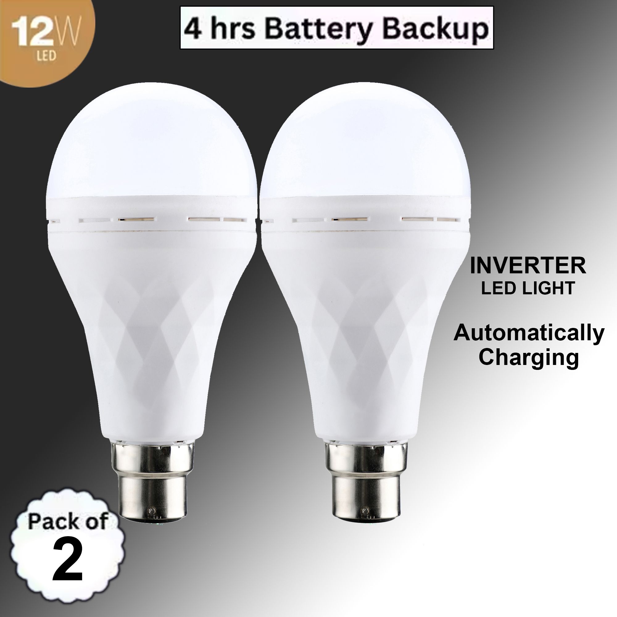 rs enterprises 12 W Basic Round B22 LED Bulb-picture-12