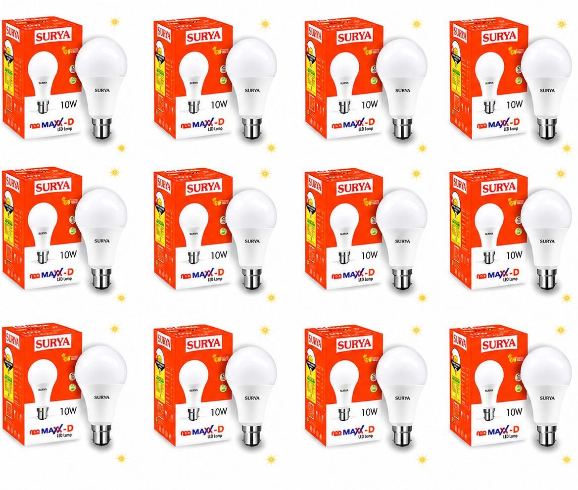surya 10 W Basic Round B22 LED Bulb-picture-41