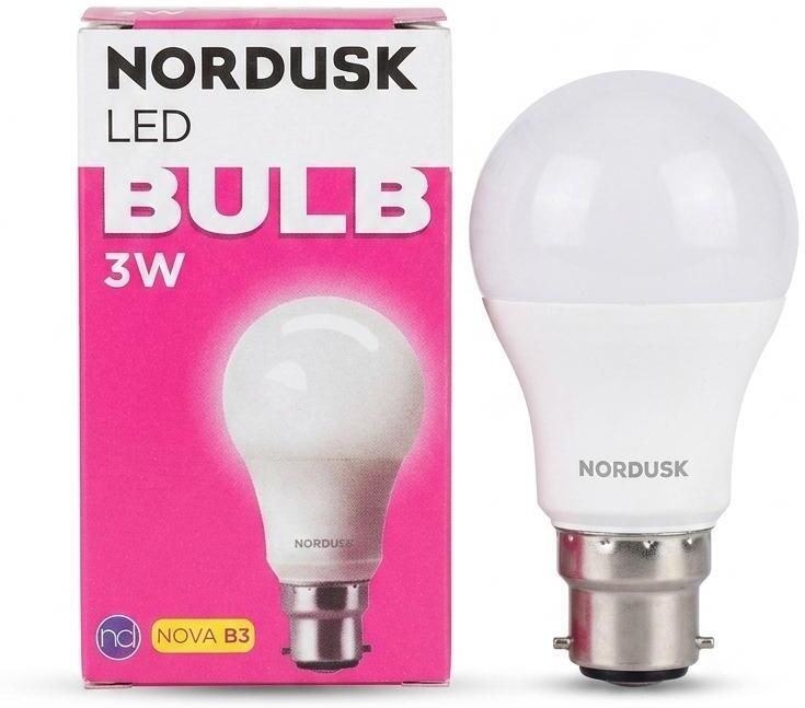 nordusk 3 W Basic Round B22 LED Bulb-picture-24