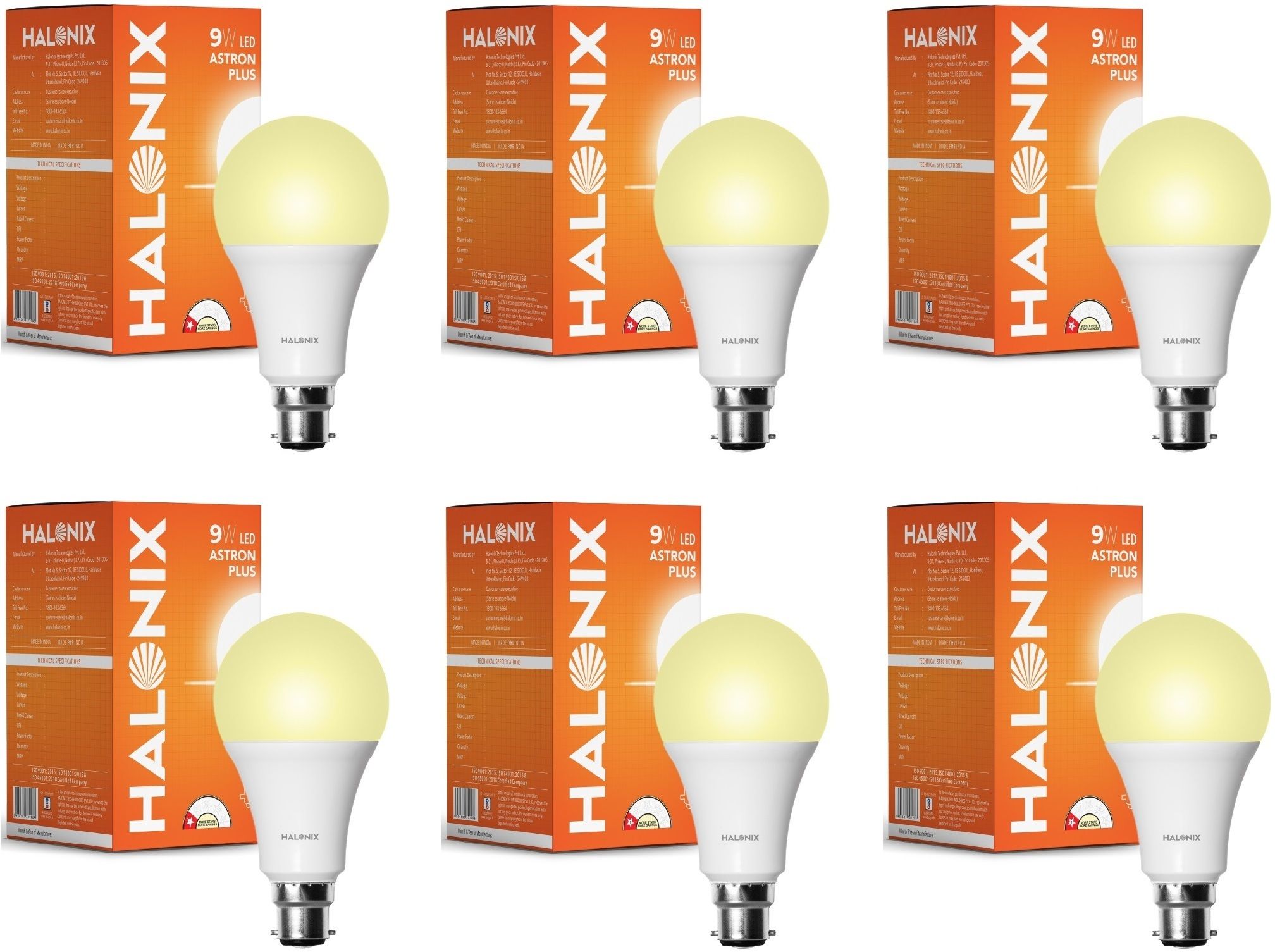 halonix 9 W Basic Round B22 D LED Bulb-picture-16