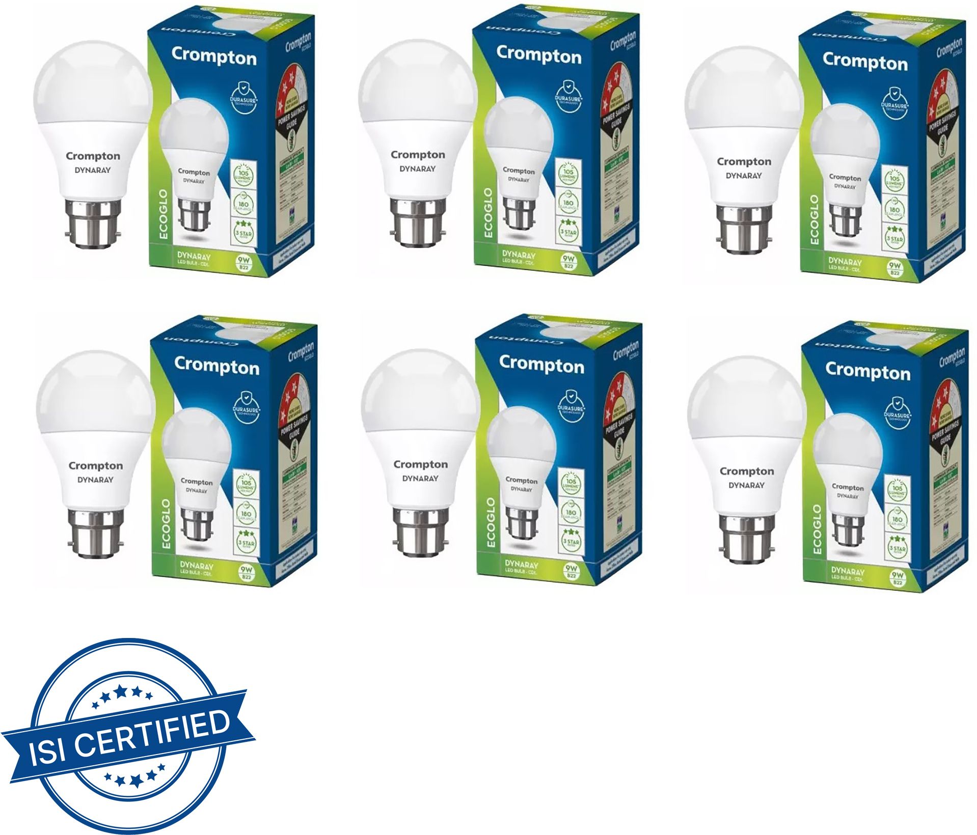 crompton 9 W Basic Standard B22 LED Bulb-picture-21