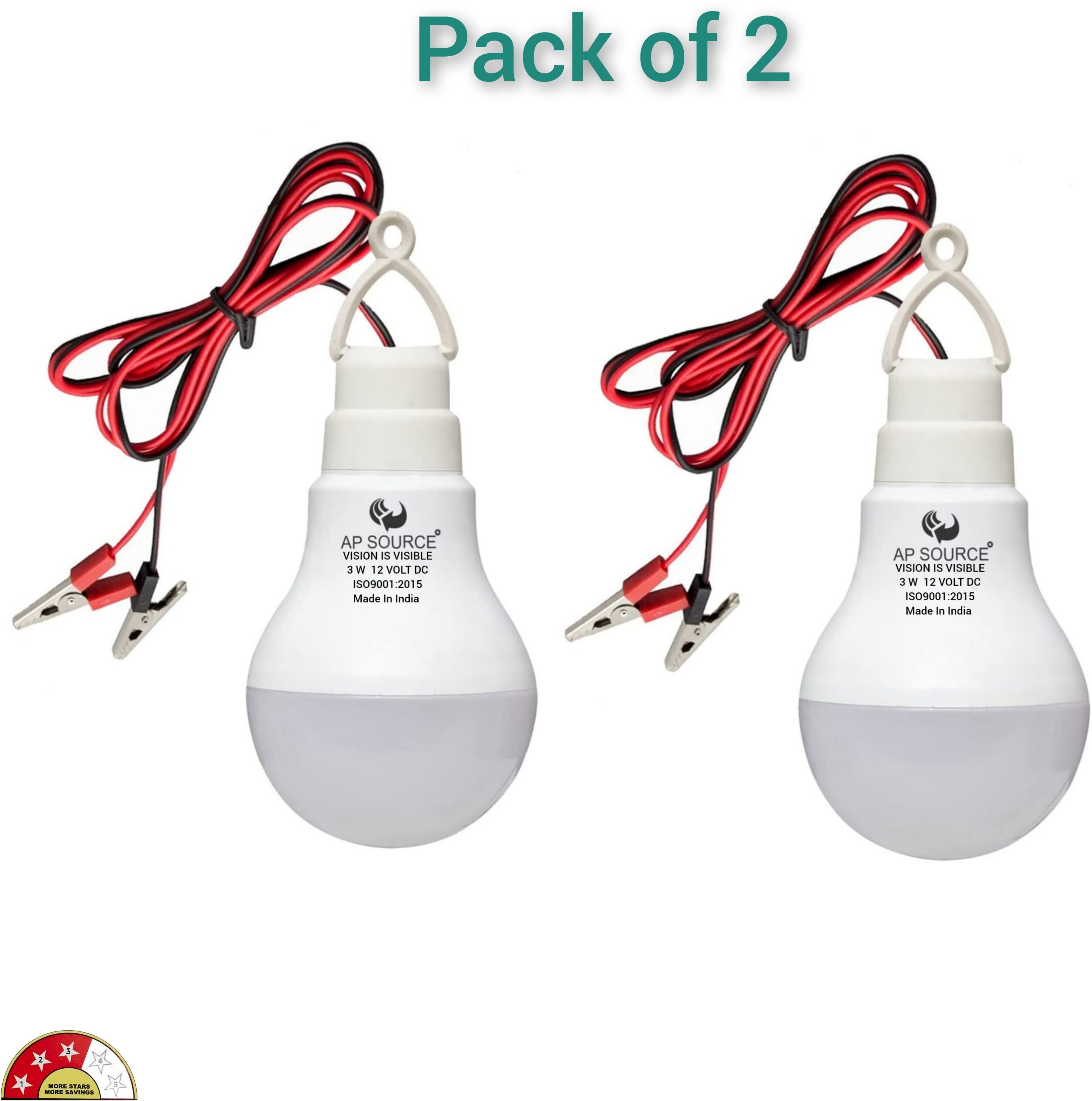 ap source 3 W Basic Round 2 Pin LED Bulb-picture-15