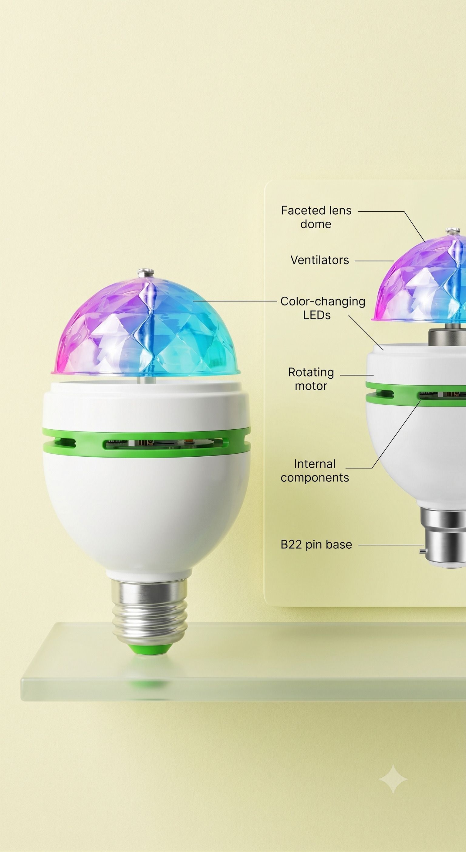 everglow 3 W Basic U-Tube B22 LED Bulb-picture-36