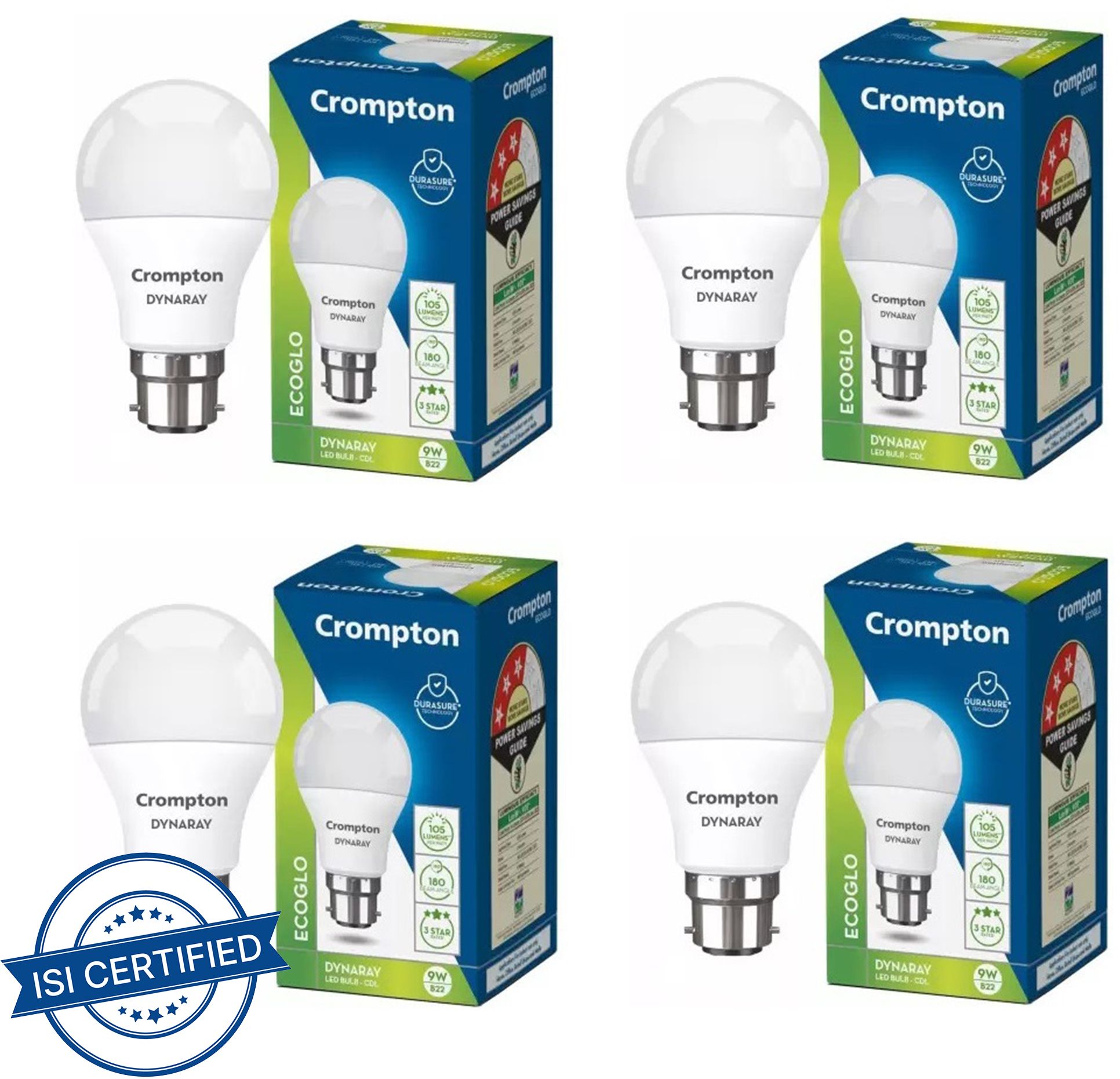 crompton 9 W Basic Standard B22 LED Bulb-picture-24
