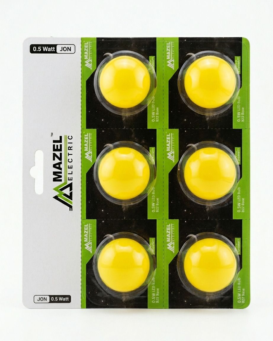 mazel electric 0.5 W Basic Round B22 D LED Bulb-picture-15