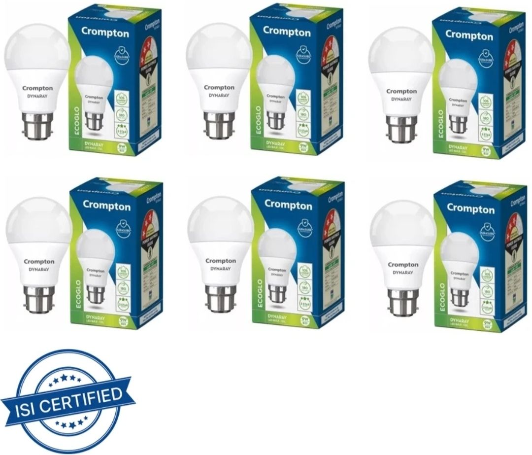 crompton 9 W Eye Safety Compliance Round B22 LED Bulb-picture-36