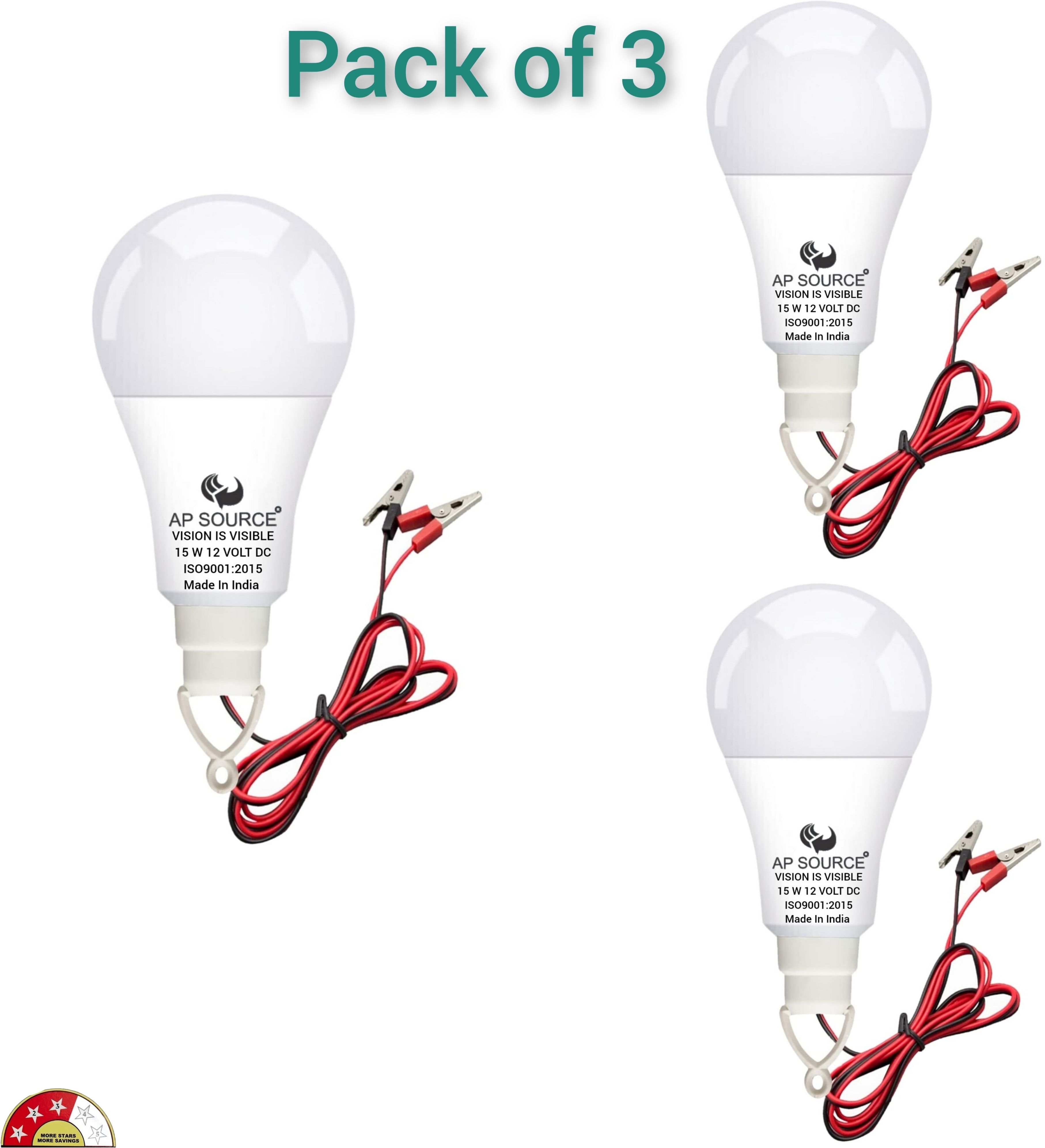 ap source 15 W Basic Round 2 Pin LED Bulb-picture-14