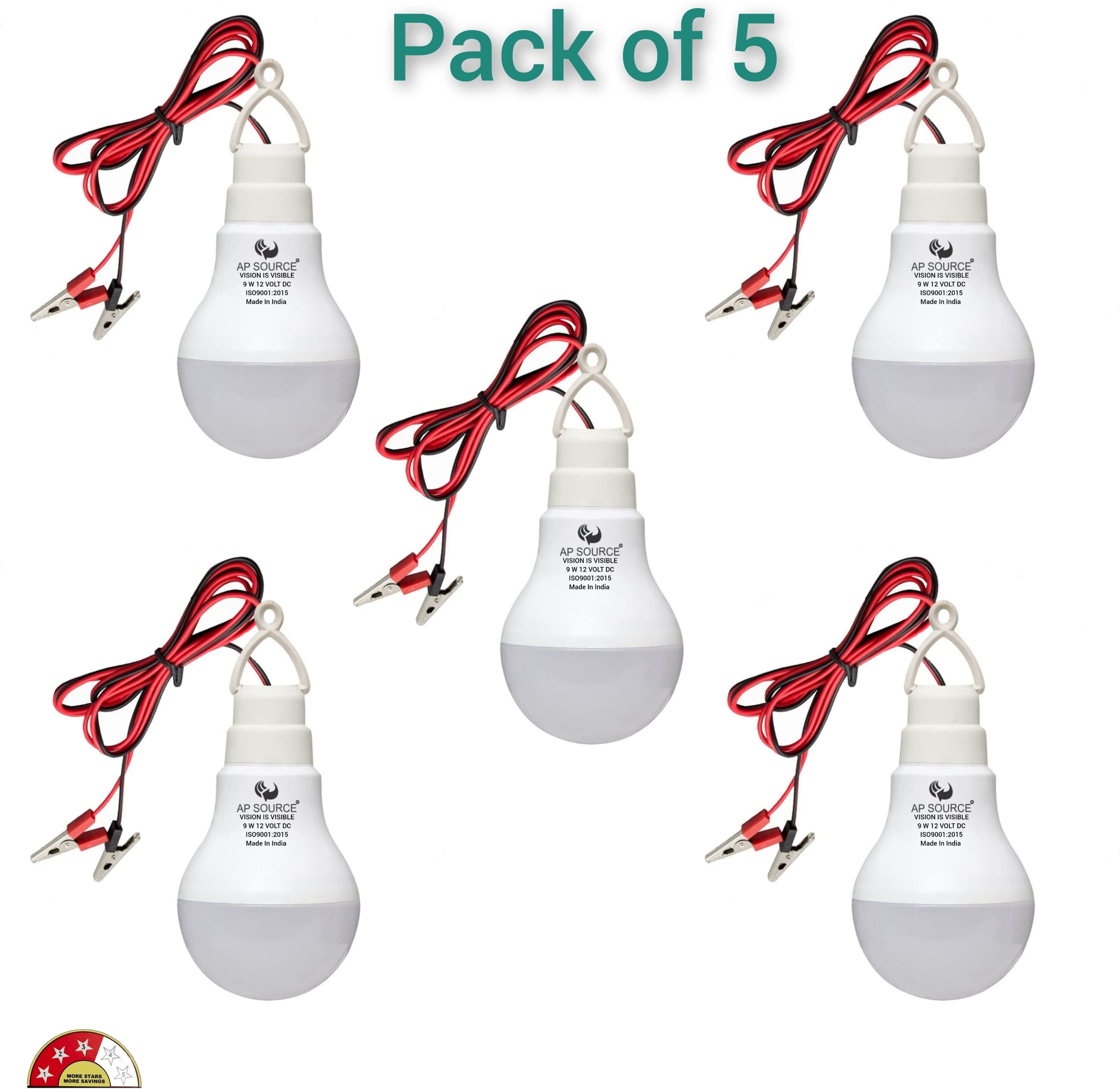 ap source 9 W Basic Round 2 Pin LED Bulb-picture-10