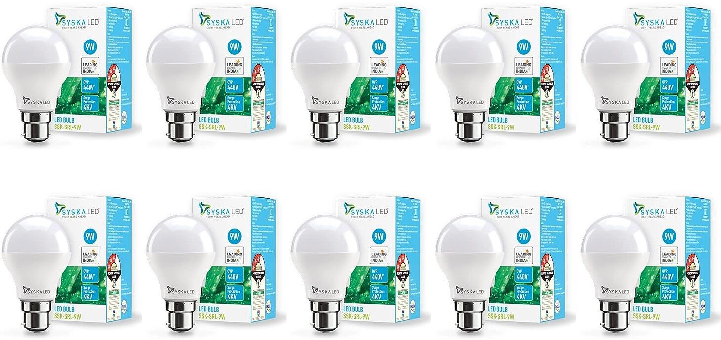 syska 9 W Basic Round B22 LED Bulb-picture-16