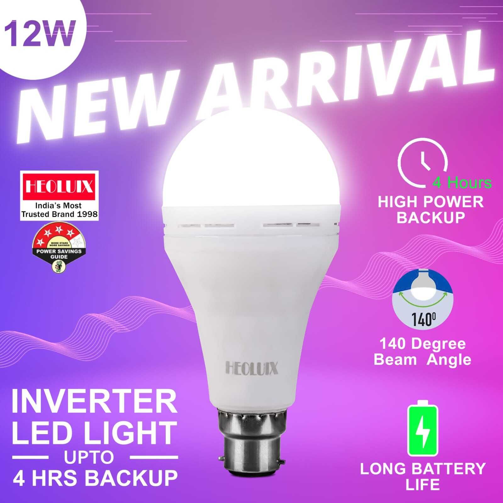 heoluix 12 W Inverter Standard B22 Inverter Bulb-picture-26