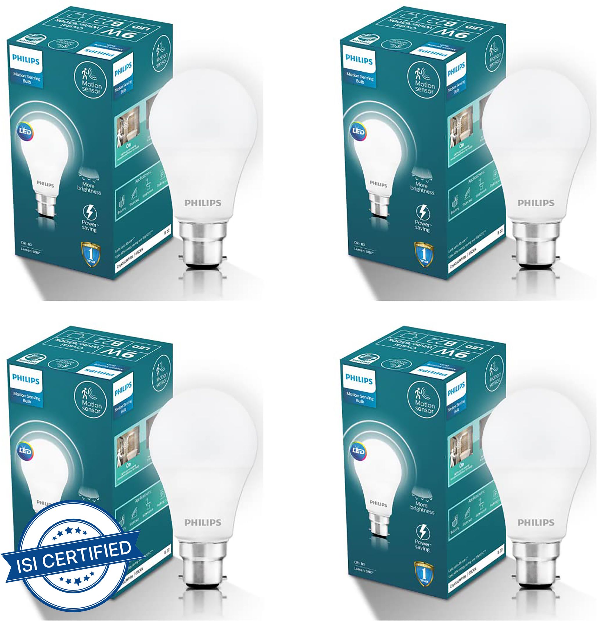 philips 9 W Motion Sensor Round B22 LED Bulb-picture-12
