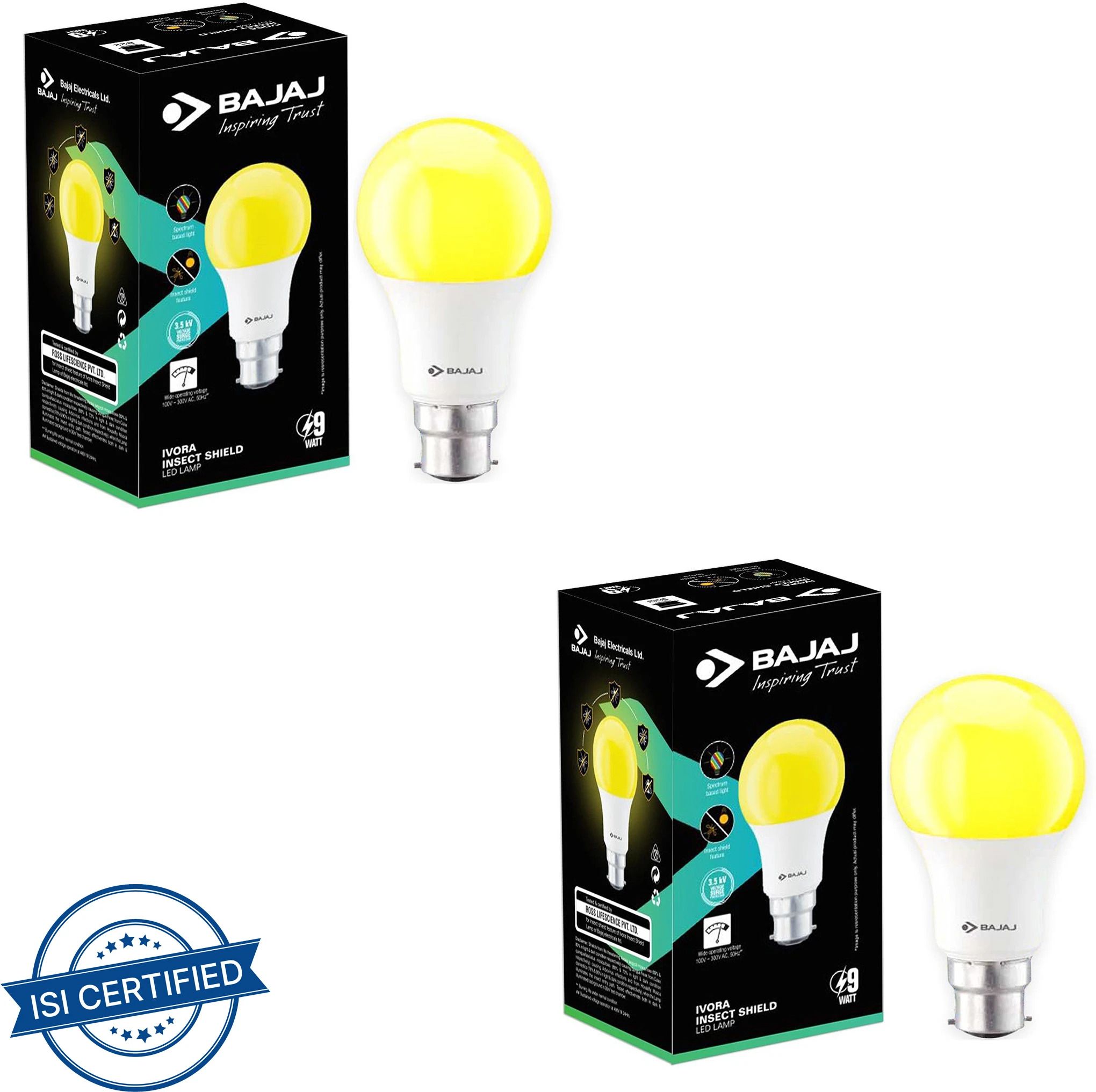 9 W Basic Round B22 LED Bulb-image-48