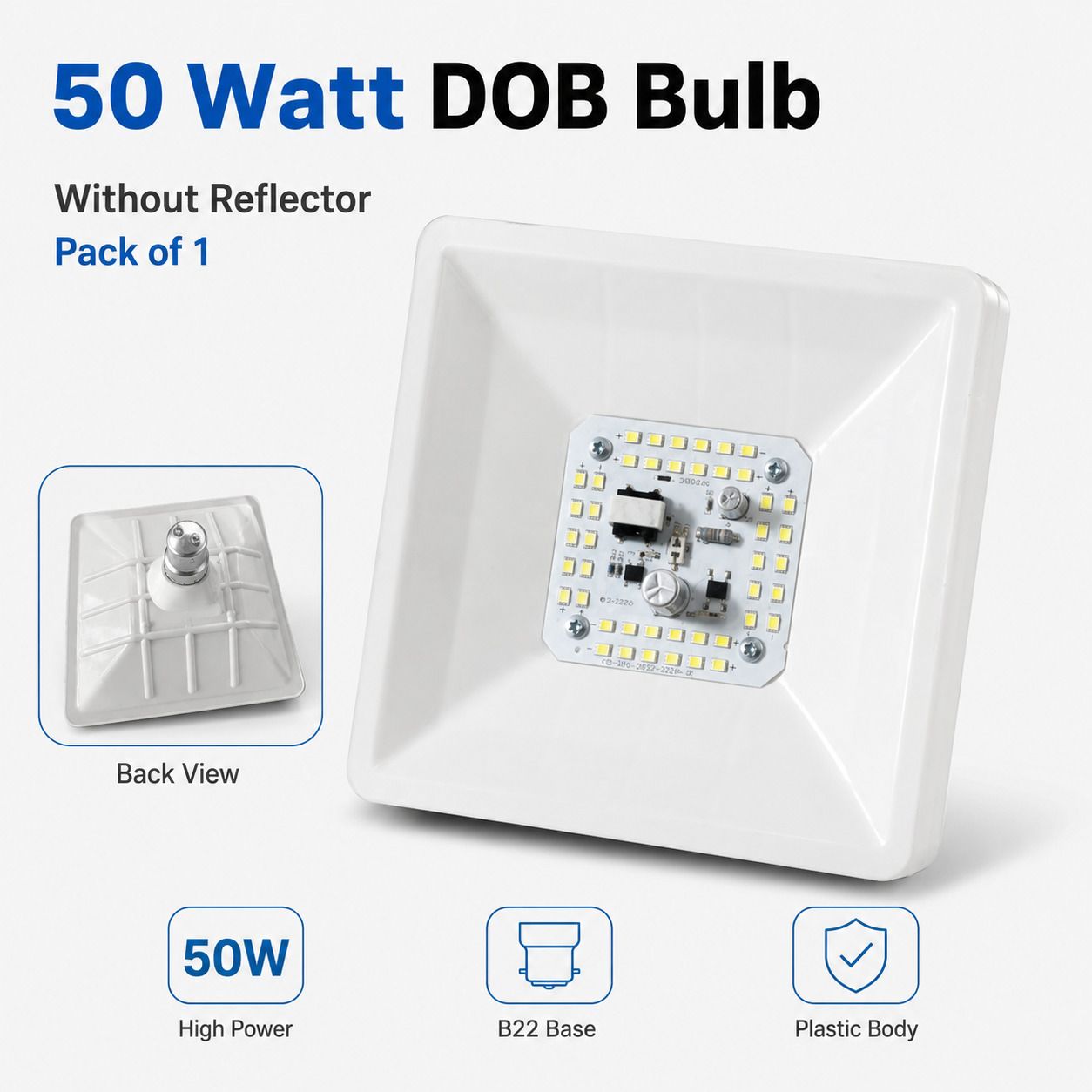 spark world 50 W Basic Standard B22 LED Bulb-picture-13