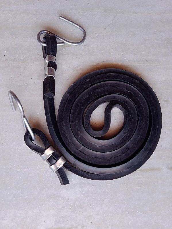 basudev rubber long lasting Ultra Strong & Flexible Bungee Rope/BikeLuggage Rope Packof4 Black-picture-28