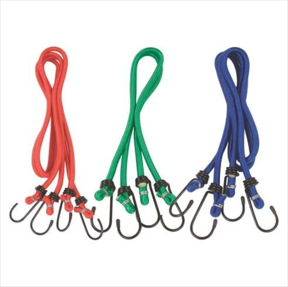 b k jagan and co Multicolour Nylon and Polyester Bungee/Shock Cord Cables-Set of 3 Multicolor-picture-8