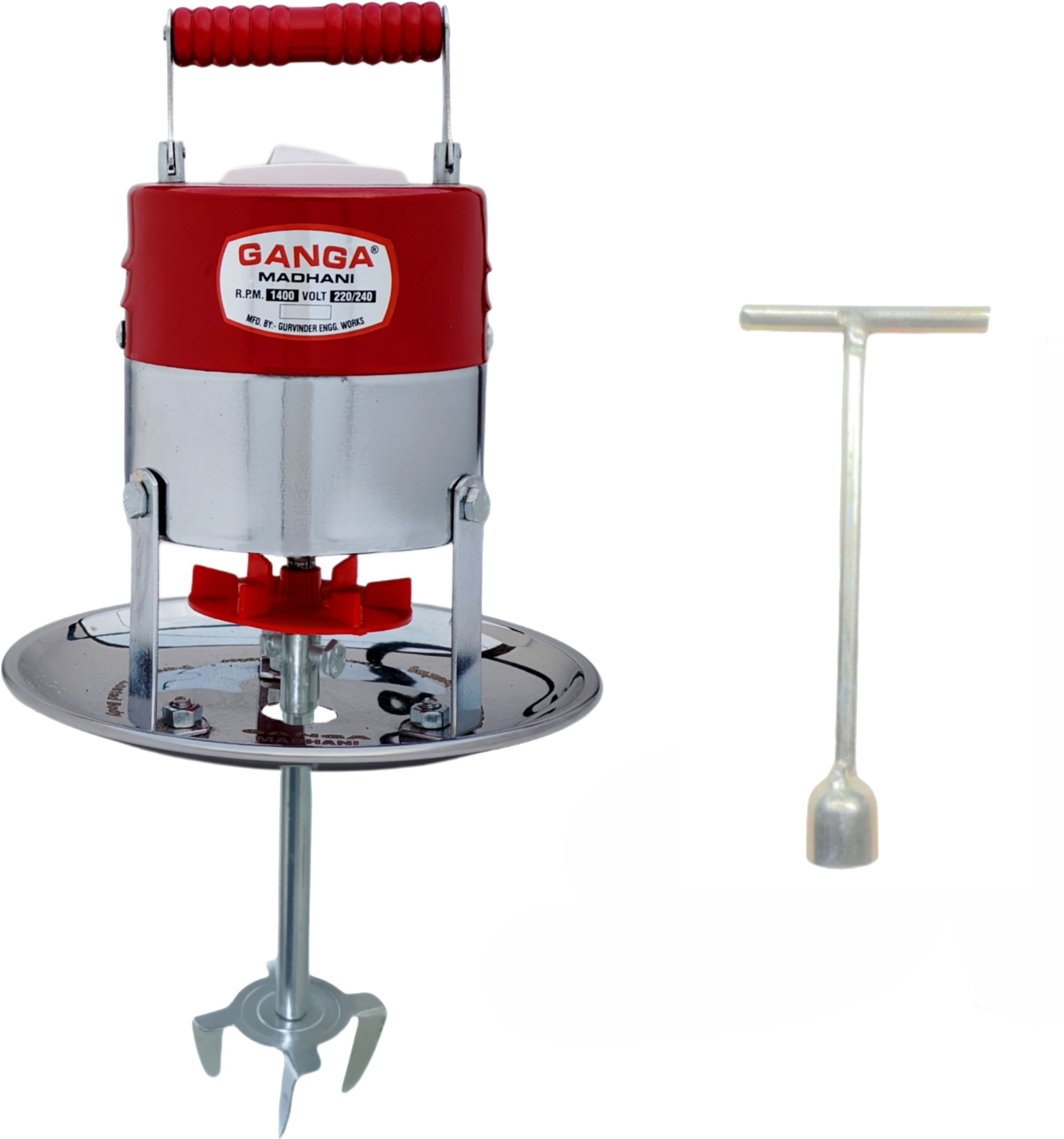 ganga madhani CRESTA Electric Madhani Lassi Machine Curd Percolator 60W 7L Capacity Butter Maker Churn-picture-17