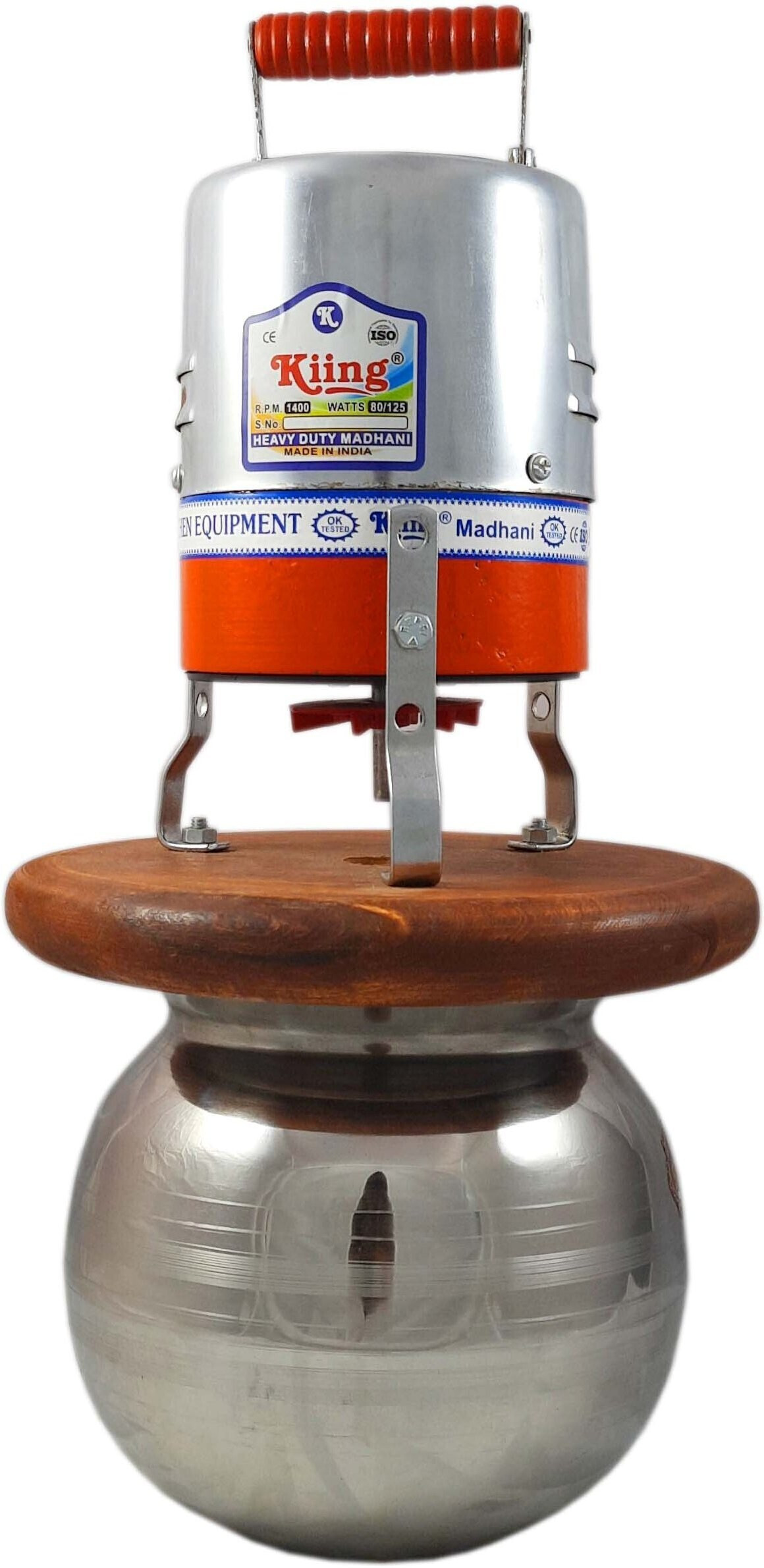 kiing madhani machine with wodden thali &phool for dairy products like lassi,milk,curd Butter Maker Churn image 1
