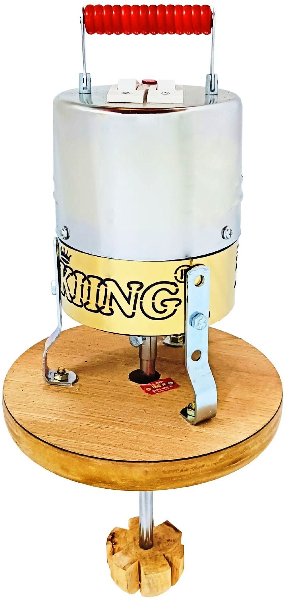 Madhani Machine with golden ring and wooden phool thali 125 watt 1400 RPM Butter Maker Churn