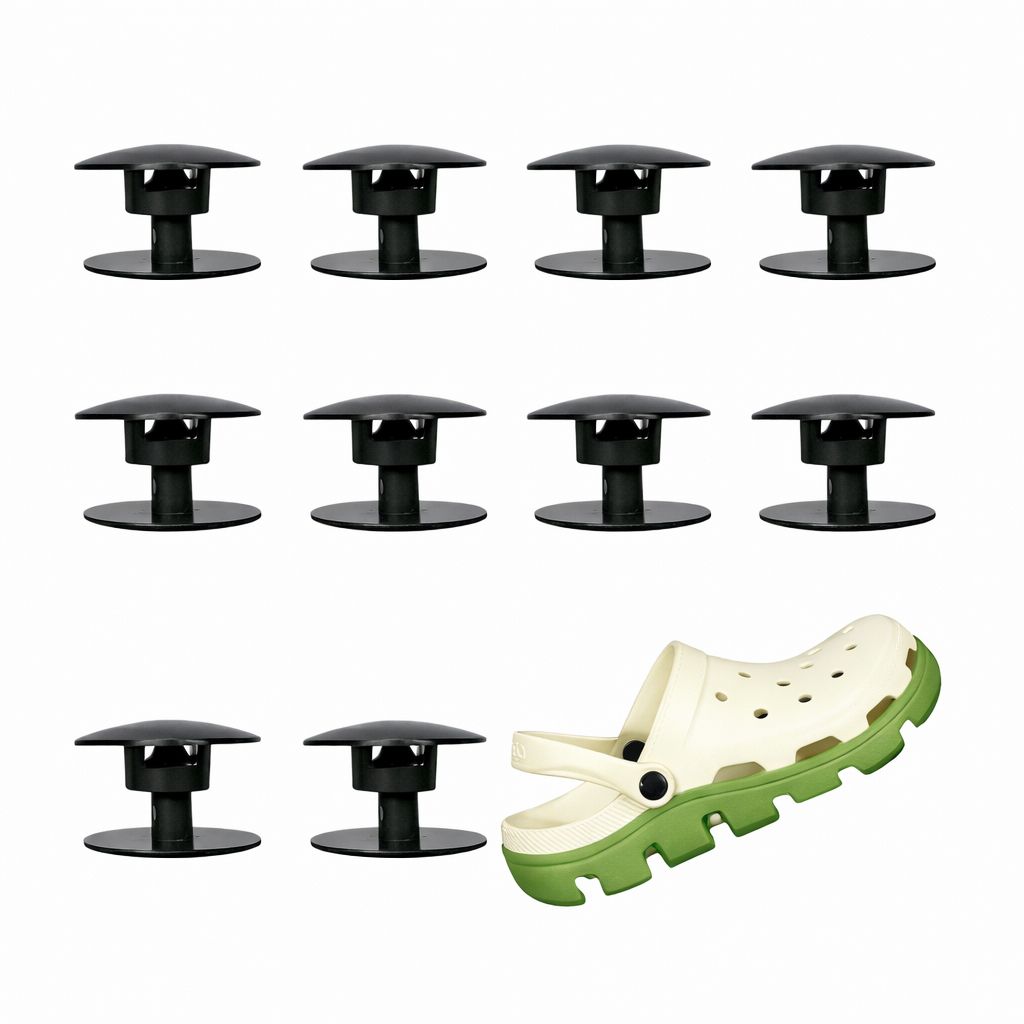 velmi Crocs Side Rivets 10 Pack | Universal Shoe Repair Replacement Pins Plastic Buttons-picture-15
