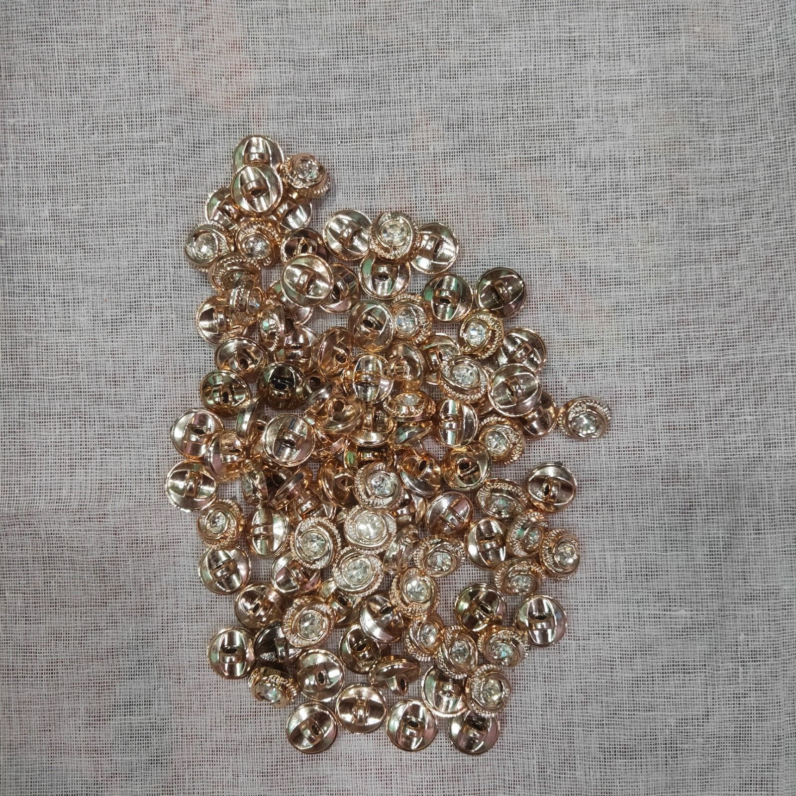 hbs GOLDEN SINGLE STONE SHANK BUTTON (down hole)_50pcs Polyester Buttons-picture-18