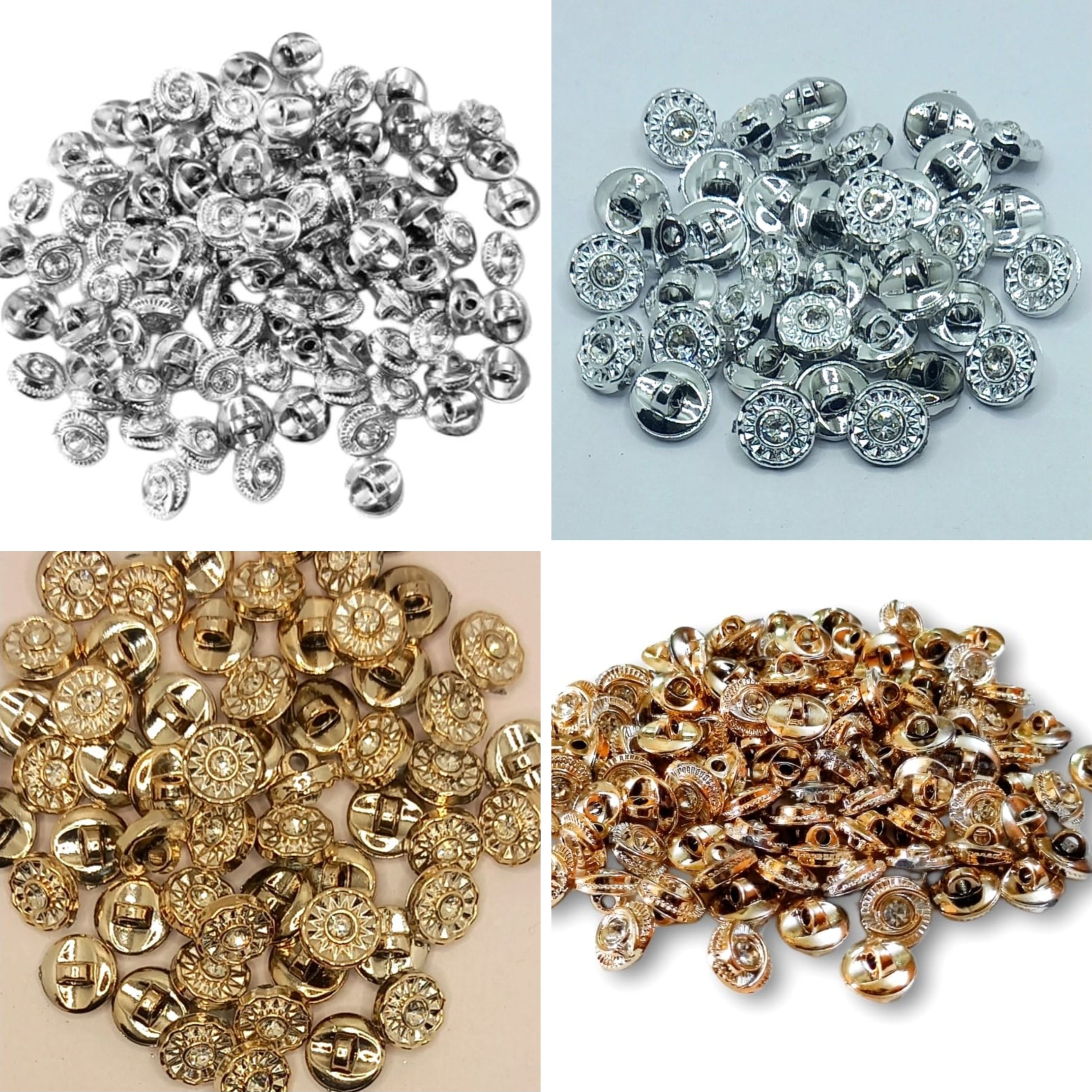 artship Shank Buttons for Sewing Suits & Traditional Wear Plastic, Acrylic, Crystal Buttons-picture-15