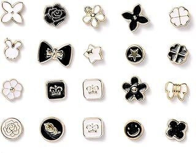rajdhani enterprise 20 PCS Fancy Decorative Metal Shirt Buttons for Blouse, Kurti & Dress Metal Buttons-picture-6