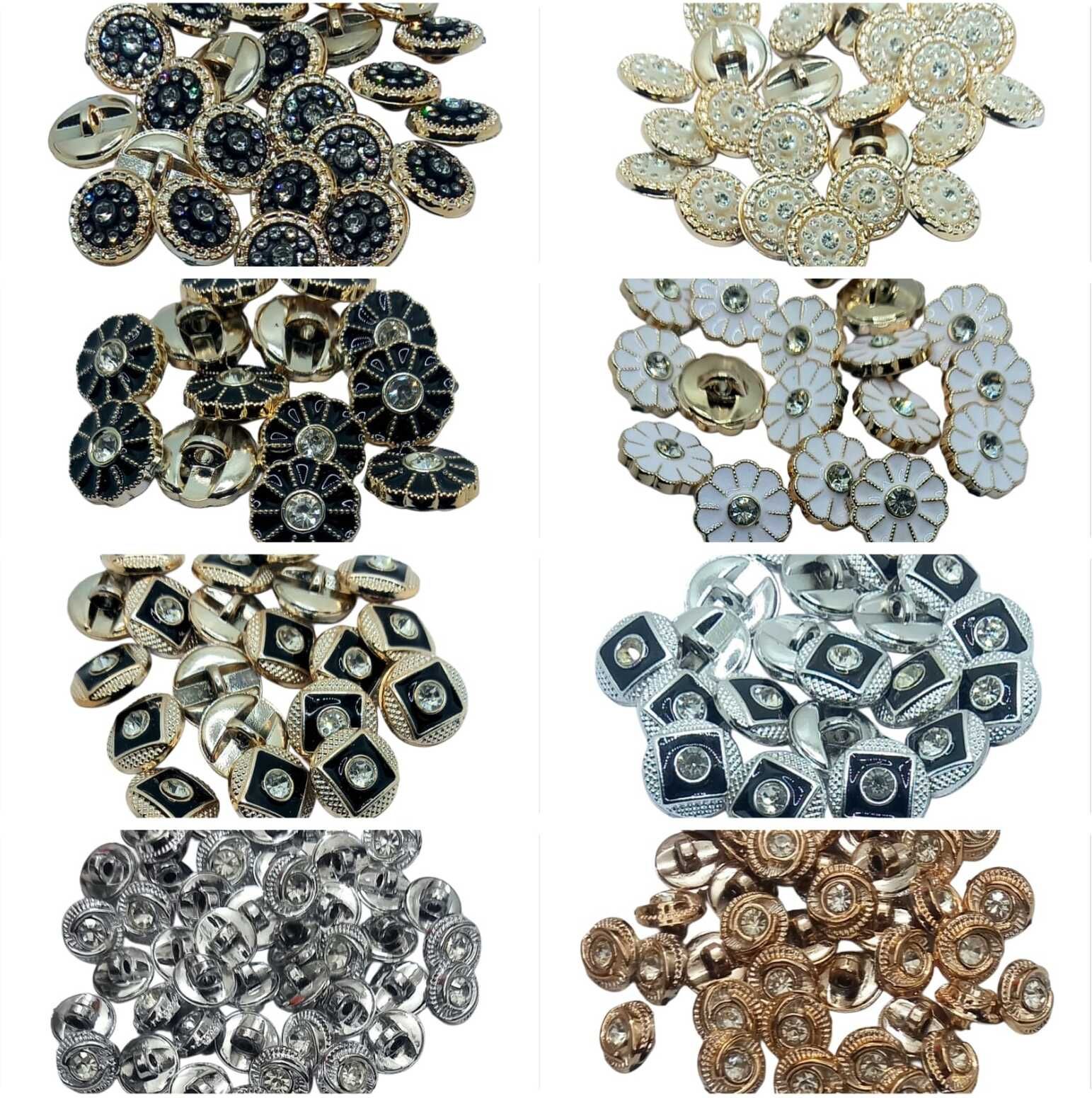 parui trading 8 Variety Embroidery Sewing Buttons Plastic, Stone Buttons-picture-13