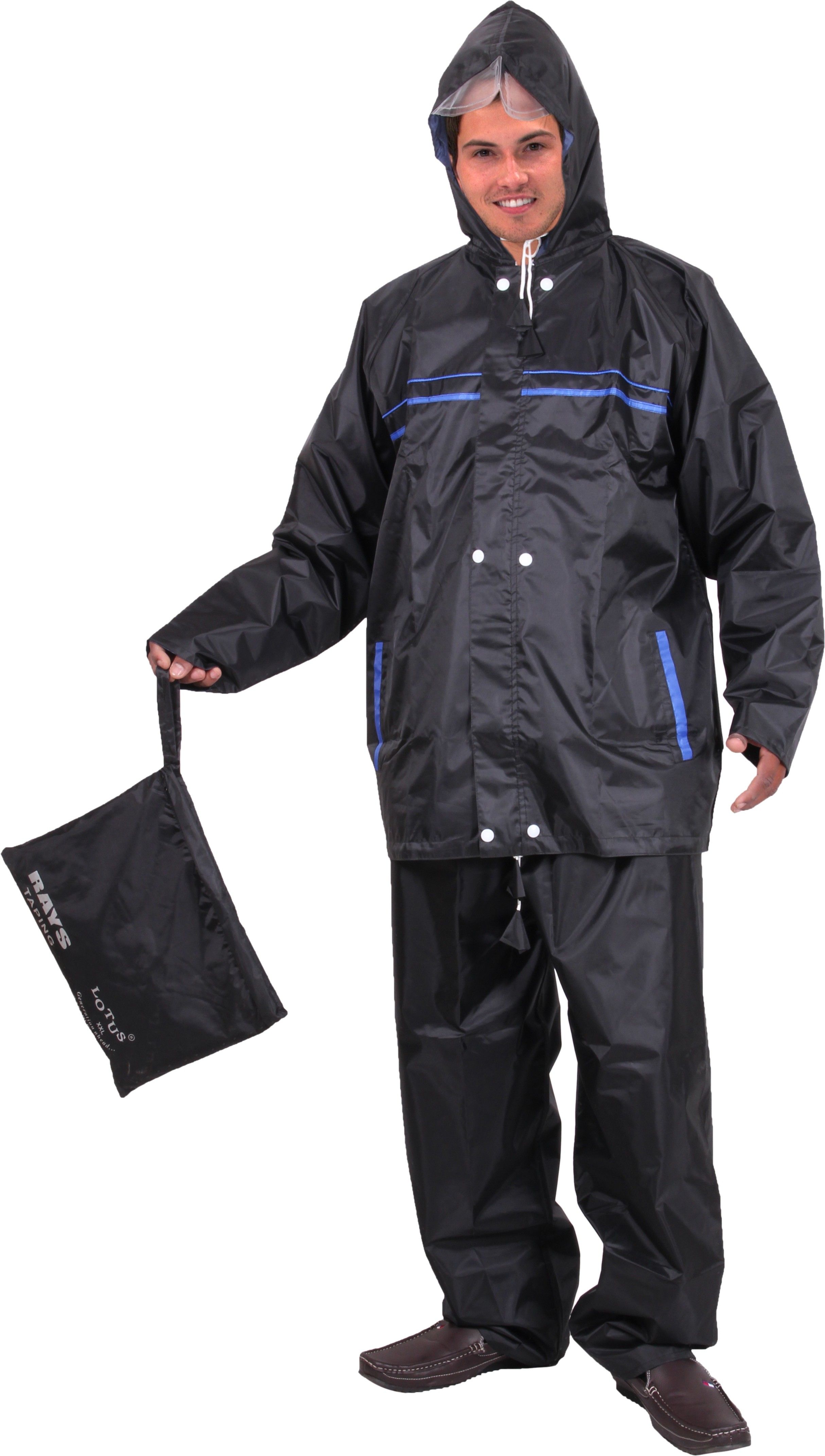 lotus Stylish Rays Reversible Solid Men Raincoat-picture-20