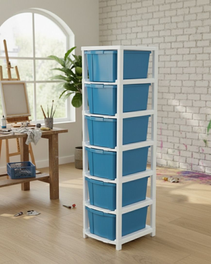 maxtid Multi Layer Cabinet Suitable for Files, Clothes & Accessories PP Collapsible Wardrobe-picture-21