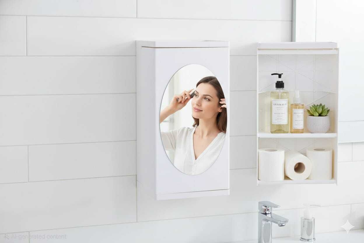 bath queen Wall Mounted Rotatable Storage Organizer Shelf Acrylic Wall Shelf-picture-19