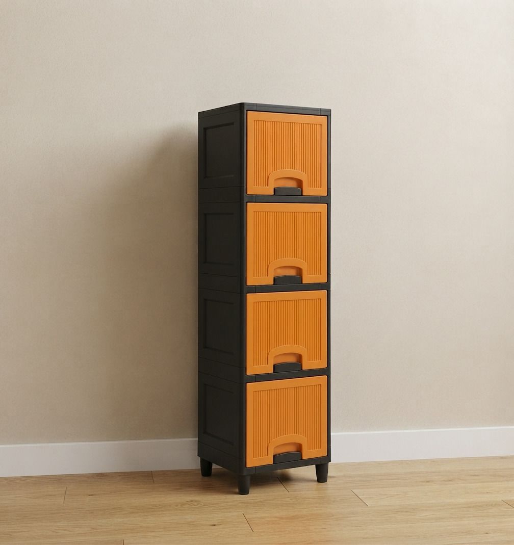 surety for safety Multi Layer Plastic Drawer Cabinet Organizer for Home Plastic Open Book Shelf-picture-16