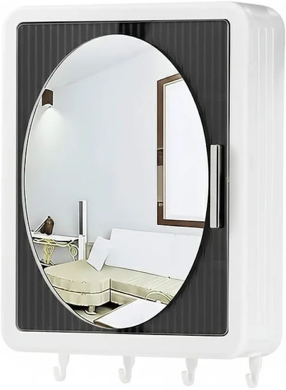 bathroom mirror cabinet Plastic Wall Shelf-image-19