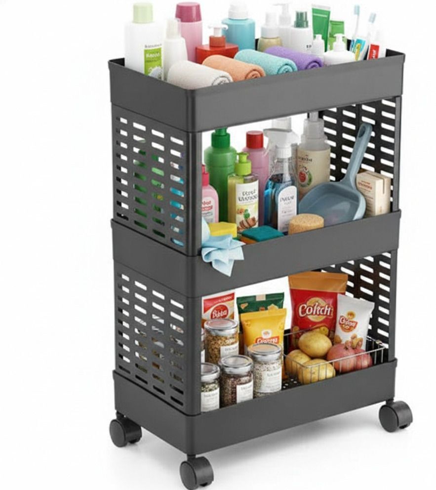 Plastic Kitchen Trolley-image-35
