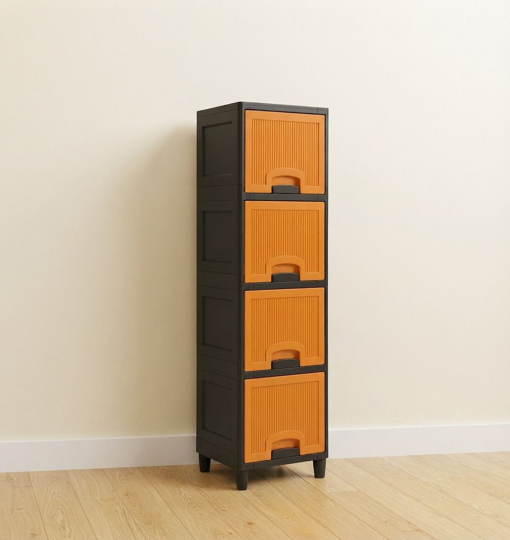 surety for safety Plastic Multipurpose Multi Layer Storage Cabinet Plastic Open Book Shelf-picture-37